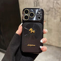 Golden horse star ring magnetic case for apple 17 pro - instantly transform your phone with cd texture, aurora lens protection, and full coverage for apple 15