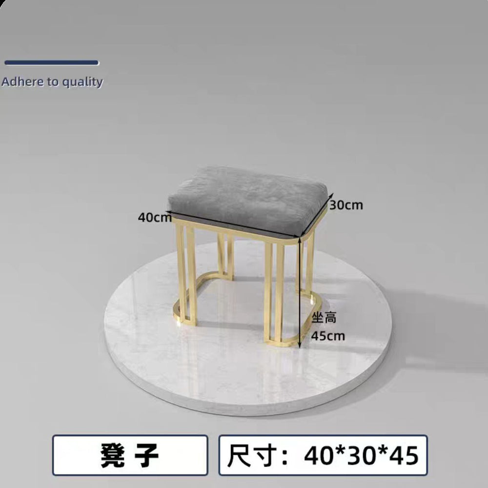 Widened 45cm nail table and chair set - special offer! economical single/double, light luxury, multi-functional, odorless, carbon steel with baked enamel finish