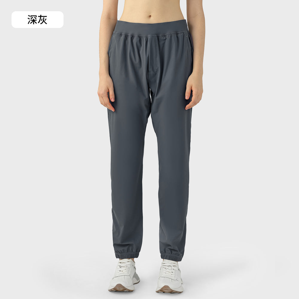 Loose jogging pants women's easiest for matchcasual pants high waistslimming look zipper fitness jogging pants dss092