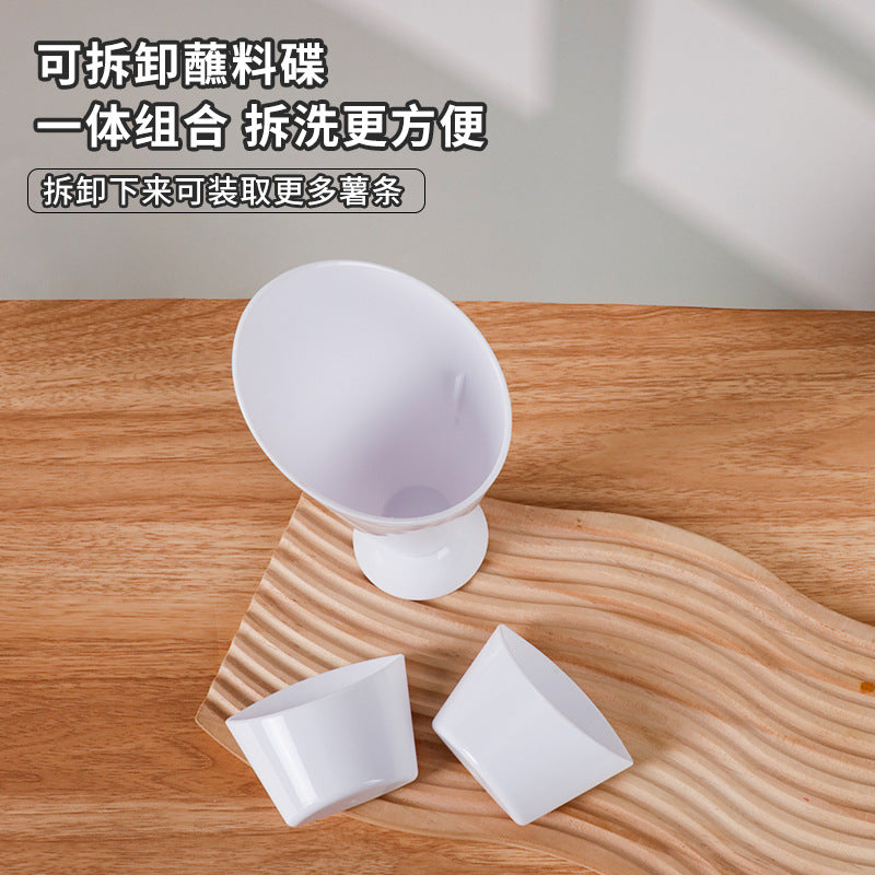 bestseller: french fry cups, vegetable salad cups, food-grade portable dip containers, snack cups - multi-purpose