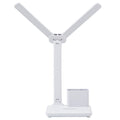Double-headed desk lamp - 3-level dimming, eye protection, rechargeable, foldable - perfect for studying, reading, writing, and dorm use
