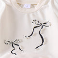 Children's clothing cross-border girlsuit apricot long-sleeved topspantssuit