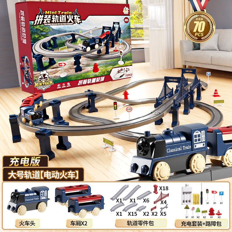 Electric high-speed train set with track - realistic model for boys - educational & fun birthday gift for kids