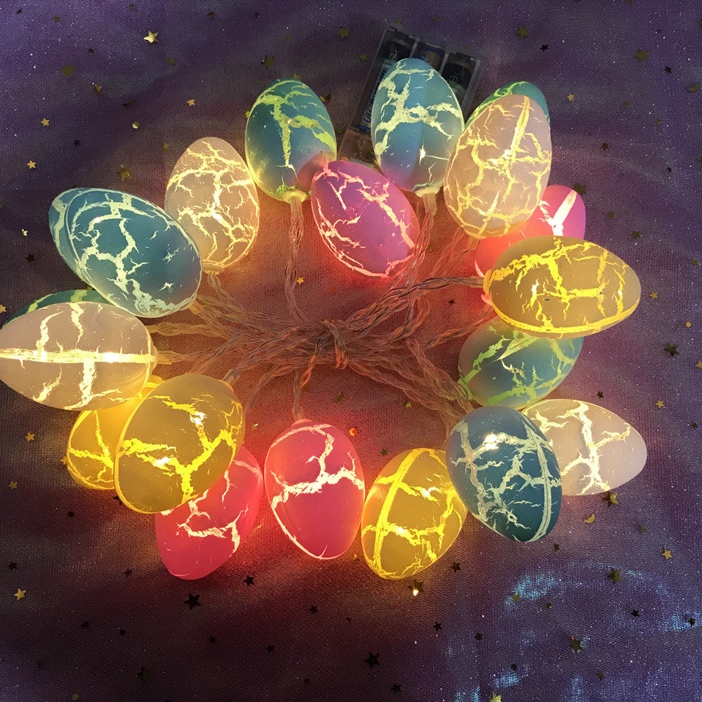 Easter egg carrot light string, bedroom holiday decoration creative LED rabbit decorative lights flashing lights string lights