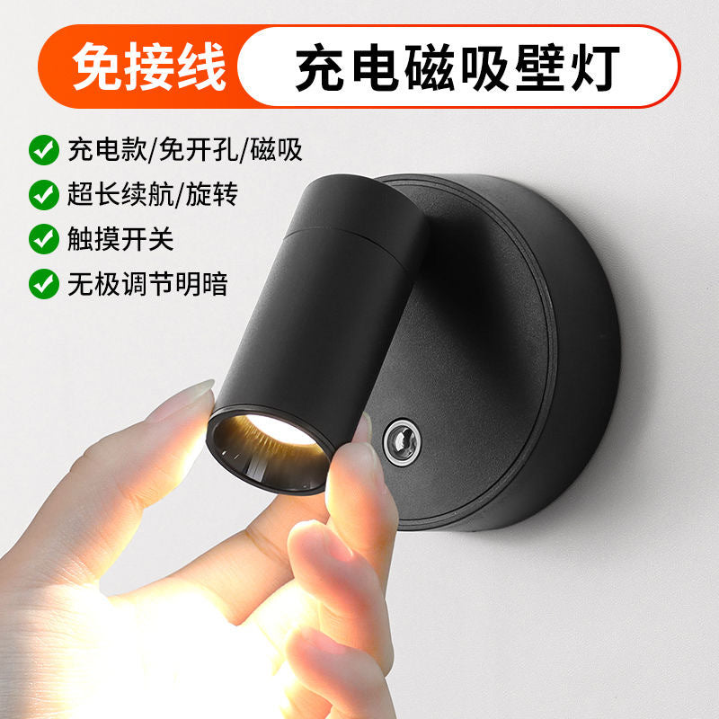 Magnetic charging trendy warm light photo booth - tri-color dimmable ambient light for living room & bedroom - no installation required