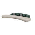 Modern minimalist curved sofa for sales centers, hotels, b&bs, beauty salons, vip lounges, reception areas, and negotiation zones