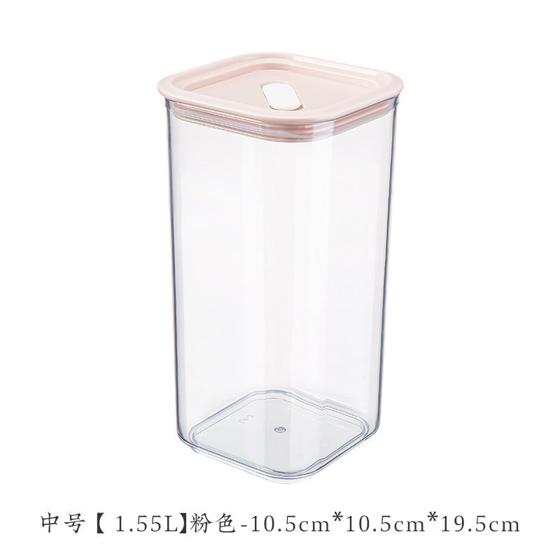 Food, snacks, grains, nuts, storage, sealed box, kitchen, living room, moisture-proof and dustproof, can be stacked with large storage tanks