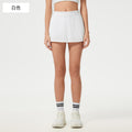 Polo collar sports bra women's quick-dry breathable fitness tennis pleated skirt professional training yoga outfit set