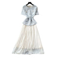 French chic sequin dress - women's  summer collection: high-end, slim-fit, pleated maxi dress for work and evening wear