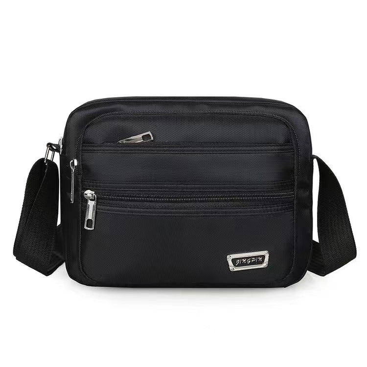 New casual shoulder bag, do business, collect money, messenger bag, men's and women's multi-layer cashier bag, casual large-capacity travel bag