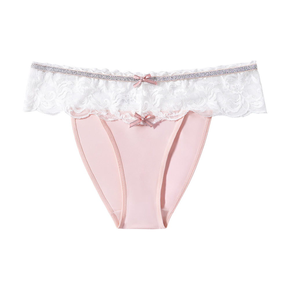 Amazon export plus size panties women's pure desire thin women's sexy lace plus size loose low waist briefs