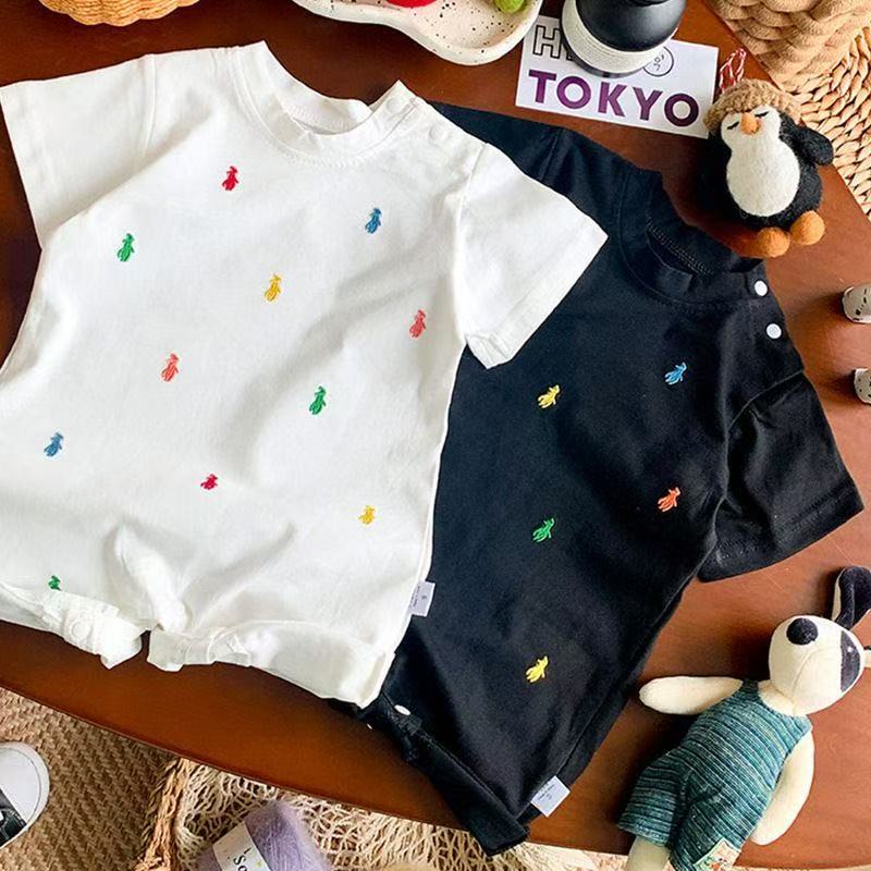 Baby boy short-sleeved jumpsuit summer thin infant clothing summer clothing infant rompers summer outing clothing