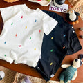 Baby boy short-sleeved jumpsuit summer thin infant clothing summer clothing infant rompers summer outing clothing