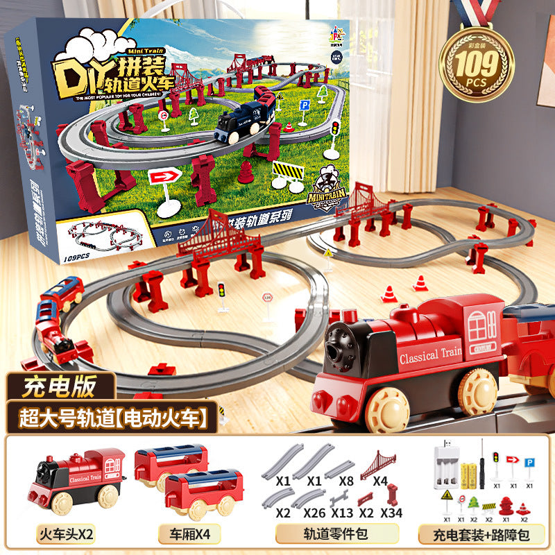 Electric high-speed train set with track - realistic model for boys - educational & fun birthday gift for kids