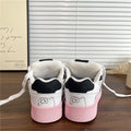 Women's sneakers: trendy ins style, spring/autumn 2026 new collection - versatile white shoes with leather upper, soft sole, athletic & casual bread shoes