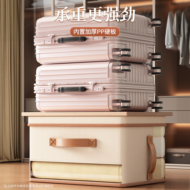 Clothes storage bag Thickened large-capacity fabric clothing quilt special finishing box Household folding storage artifact