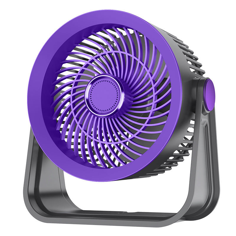 desktop circulation fan multi-functional household fan student dormitory voice digital display hanging neck strong wind wholesale