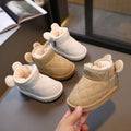 Baby snow boots winter style fleece-lined cotton shoes infant kids toddler shoes kids baby shoes k-style milk tea ears