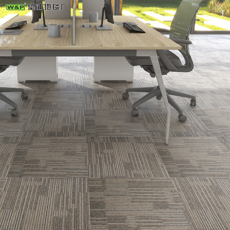 Office modular carpet - eco-friendly pvc soft backing - commercial grade, wear-resistant, stain-resistant, thickened square carpets for office buildings, hotels, and commercial spaces