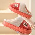 Winter cotton slippers for men, non-slip, wear-resistant eva thick sole, 2024 new indoor warm plush couple slippers