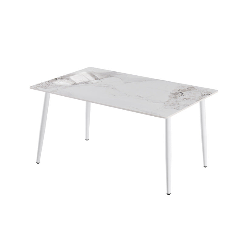 Rock slab dining table combination modern casual italian manufacturer wholesale personalized small apartment rectangular simple table