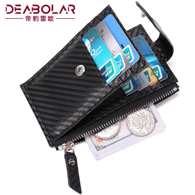 new card bag airtag men's tracker protective case carbon fiber credit card clip wallet wholesale