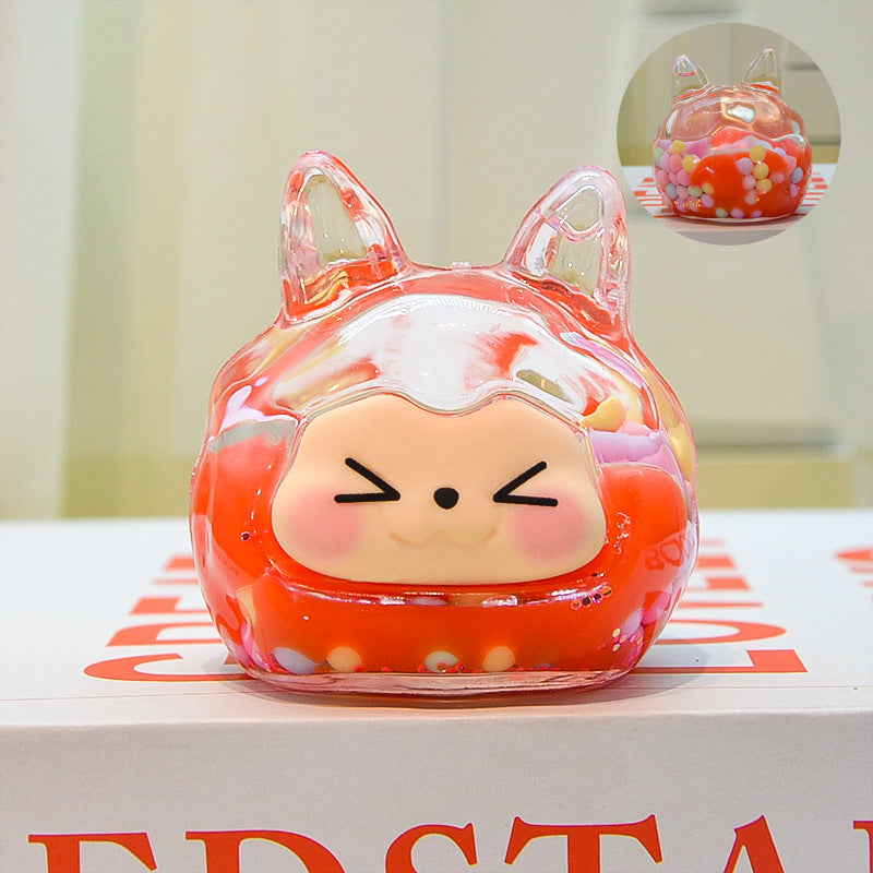 oversized three-dimensional quicksand KIKI shopping mall blind box figure desktop ornament car pendant DIY jewelry accessories