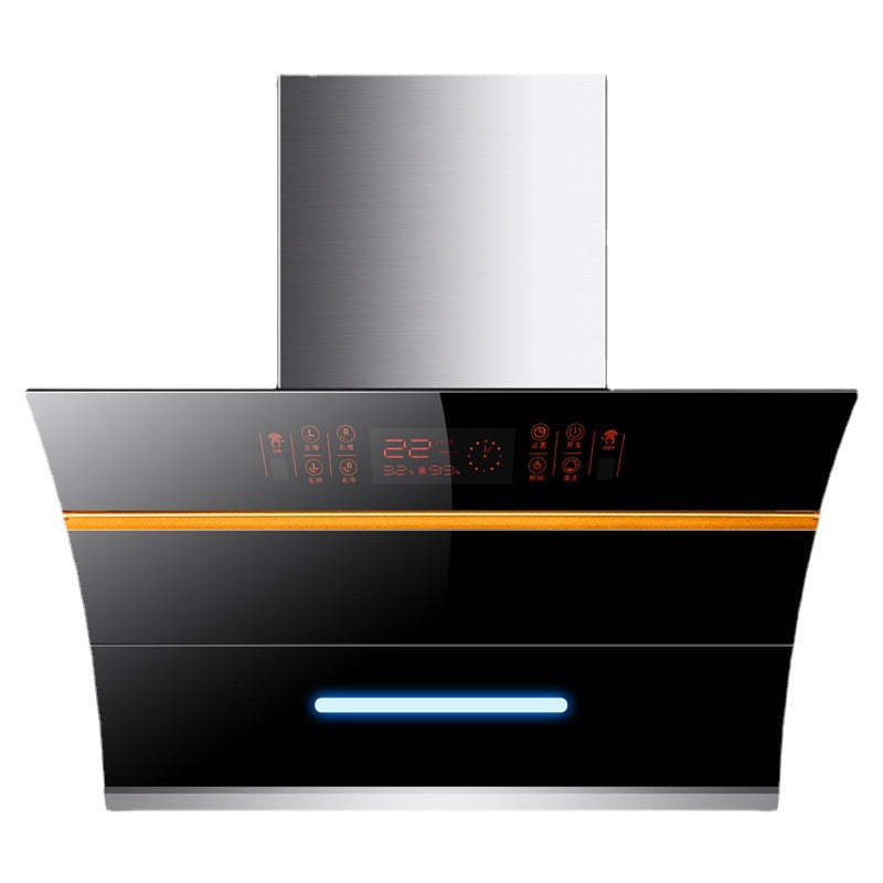 Wholesale high-suction range hood for home kitchen, side-exhaust dual-motor small exhaust fan, wall-mounted cooker hood
