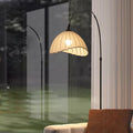 Wabi-sabi style fishing lamp new arrival art cloth cover medieval living room bedroom sofa next to corner retro atmosphere floor lamp