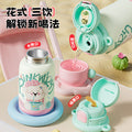 High-style 316 stainless steel insulated tumbler featuring cute graffiti and fun cartoon designs. perfect for kids, this portable outdoor water bottle keeps drinks hot or cold