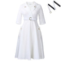 D3341  new arrival cross-border e-commerce women's independent website suit collar high-waisted elegant plus size african dress