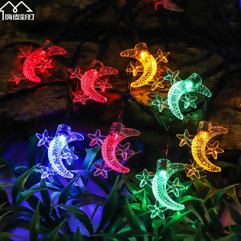 Cross-border led solar light string bubble ball outdoor camping courtyard project lighting Christmas decorative light string