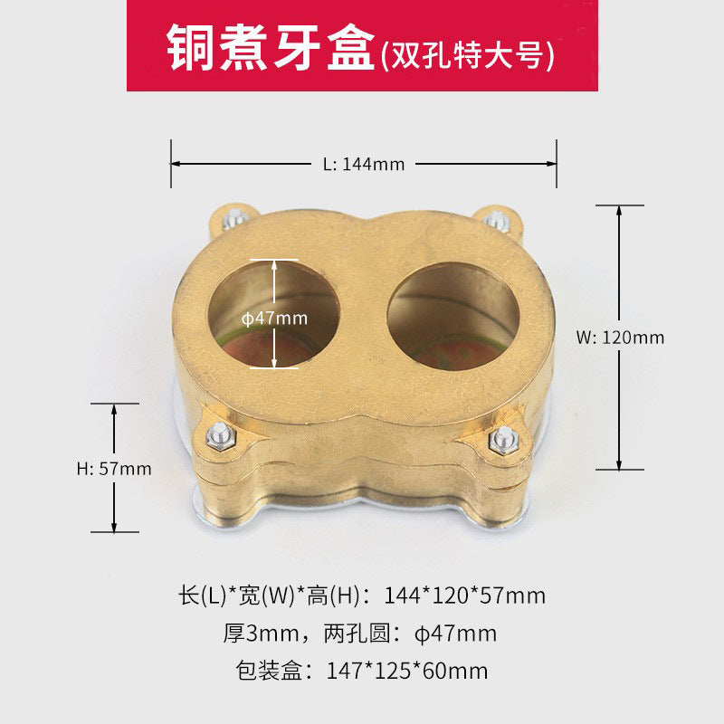 Dental boil box Copper denture technician processing Dental instruments with screws 7 #8 #boil box Double hole extra large
