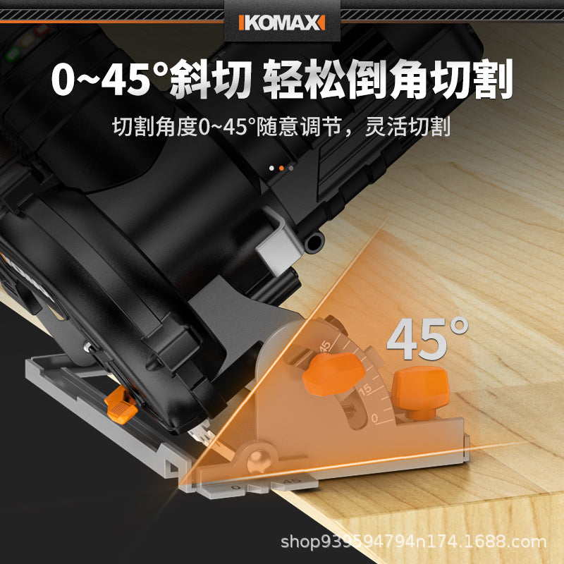 Mini electric circular saw, cordless handheld saw, multi-function cutting machine, woodworking specialized small circular saw