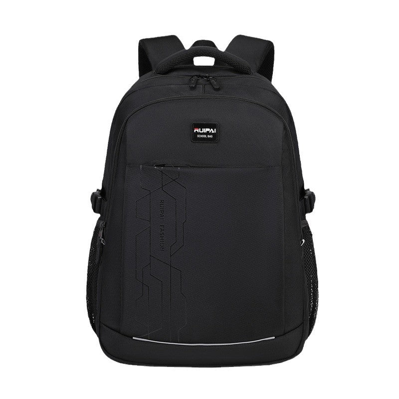 Rui brand schoolbag boys junior high school students reduce the burden of spine protection large capacity durable high school students fifth and sixth grade backpack men