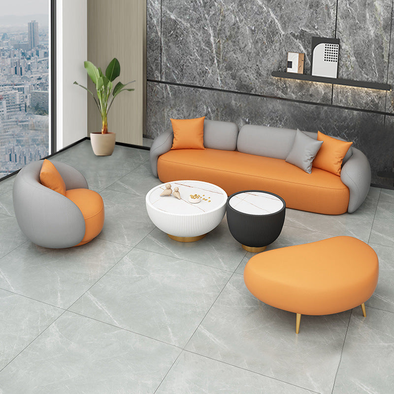 Nordic tech fabric mini sofa set - ideal for living rooms, yoga studios, beauty salons, clothing stores, reception areas, and waiting lounges