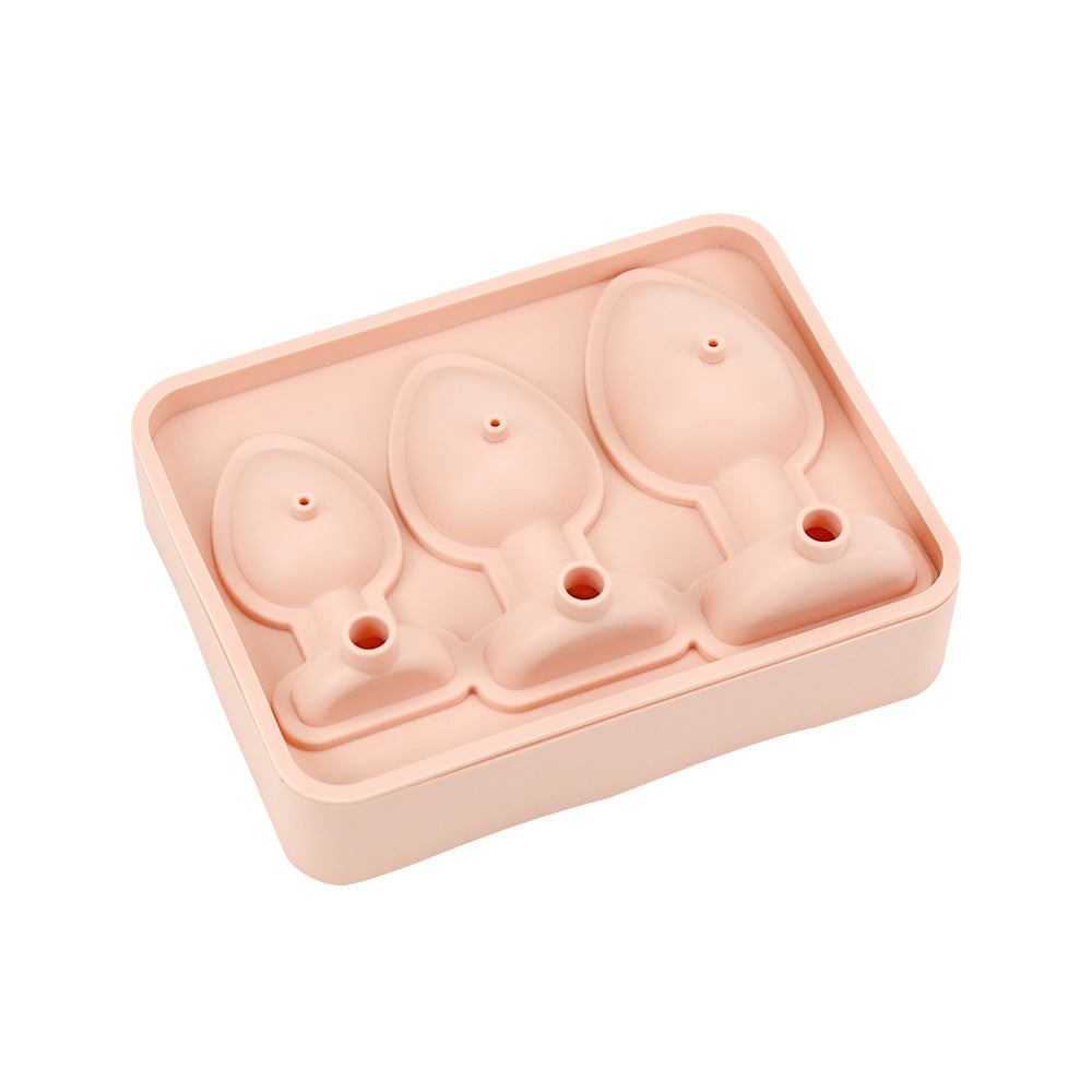 Factory custom creative silicone ice grid mold with self-sealing funny ice cube mold summer ice making mold
