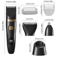 Men's 3-in-1 electric trimmer: portable, multi-functional, and a must-have for grooming