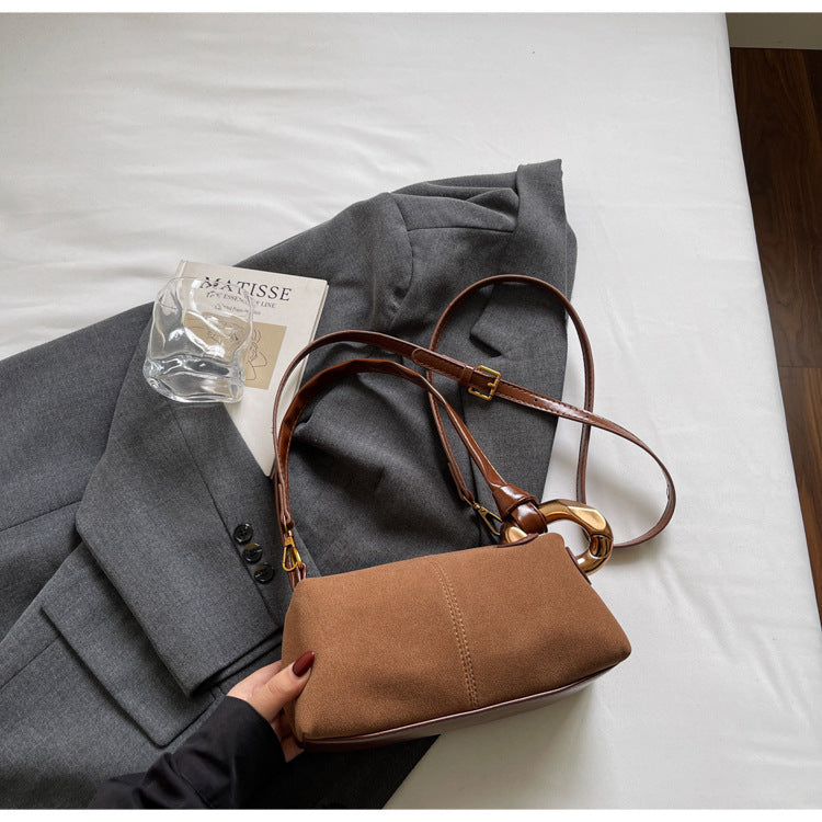 hot-selling bags 2025fall and winter super popular accessible luxury style easiest for match satchel bag frosted high-looking shoulder crossbody bag