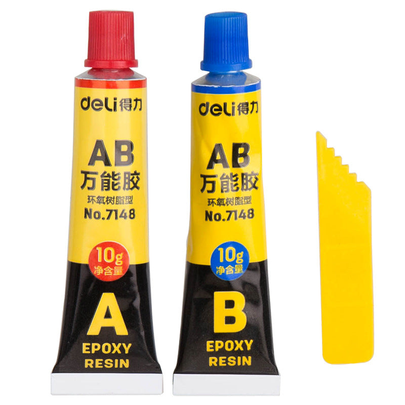 Deli 7148 Superglue AB Glue DIY Adhesive 20g A + B Glue Transparent Metal Mold Universal Glue