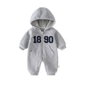 Newborn baby clothes autumn outfit super cute boy romper 100-day celebration adorable spring/autumn outdoor hooded sweatshirt swaddle