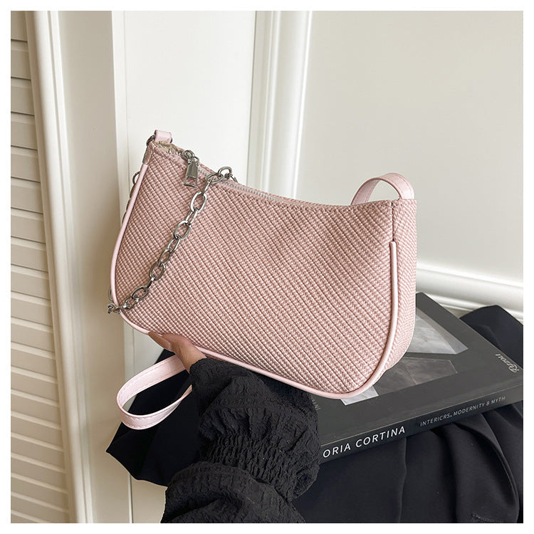 Cross-border large-capacity bag women's summer 2025 new versatile leisure chain messenger bag Korean version of work commuter bag