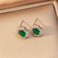 [titanium steel] amazon’s most popular emerald temperament necklace for women, accessible luxury, high-end fashion, simple clavicle chain jewelry