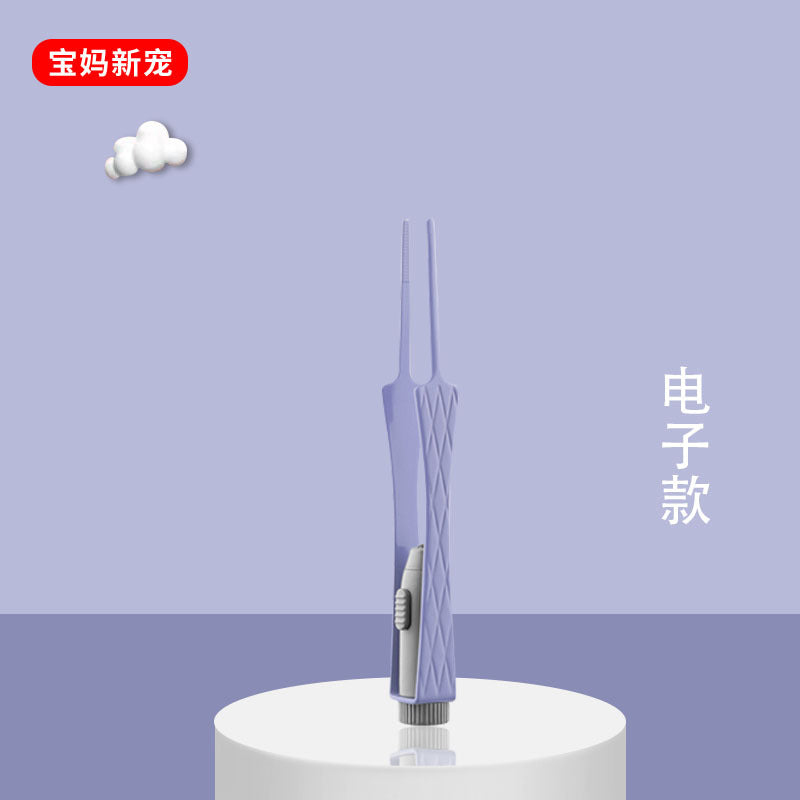 New arrival rechargeable light-emitting ear spoon suit nose pick ear pick earwax baby battery light buckle ear pick suit