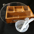 Beauty mask tool set: pvc mixing tray, mask bowl, mixing spatula, measuring spoon, seaweed mold - multifunctional combo