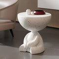 Cream style new arrival popular living room small flat head coffee table creative simple plastic side table ins style bedroom corner table
