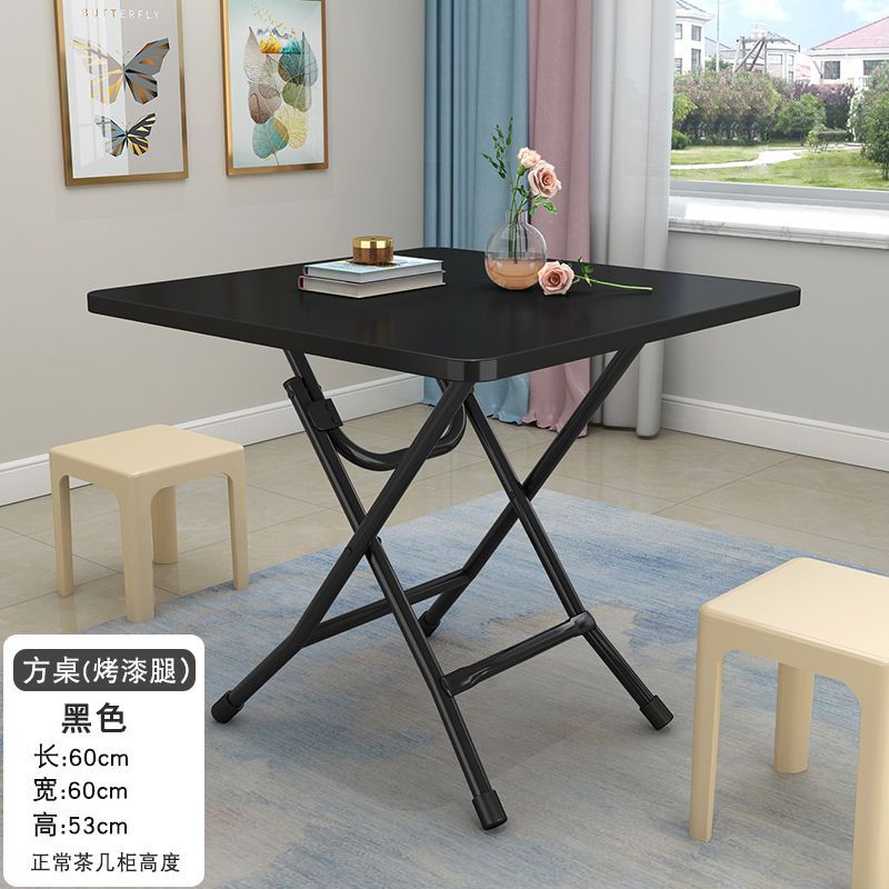 Folding table, folding dining table, simple for home, small table for eating, rental house, stall, casual small apartment dining table