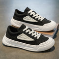 Men's breathable canvas shoes 2025 winter new low-top athletic casual shoes men's soft sole versatile thick sole sneakers