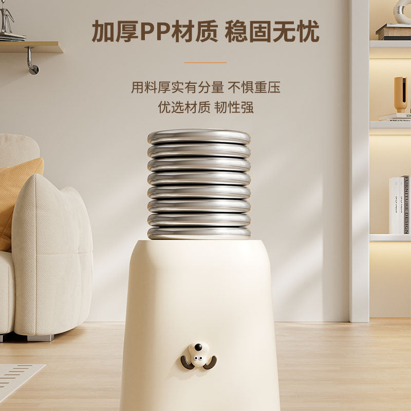 Trash can for homecute high-looking bucket bedroom cream style creative sanitary bucket living room pressure ring with lid push-type