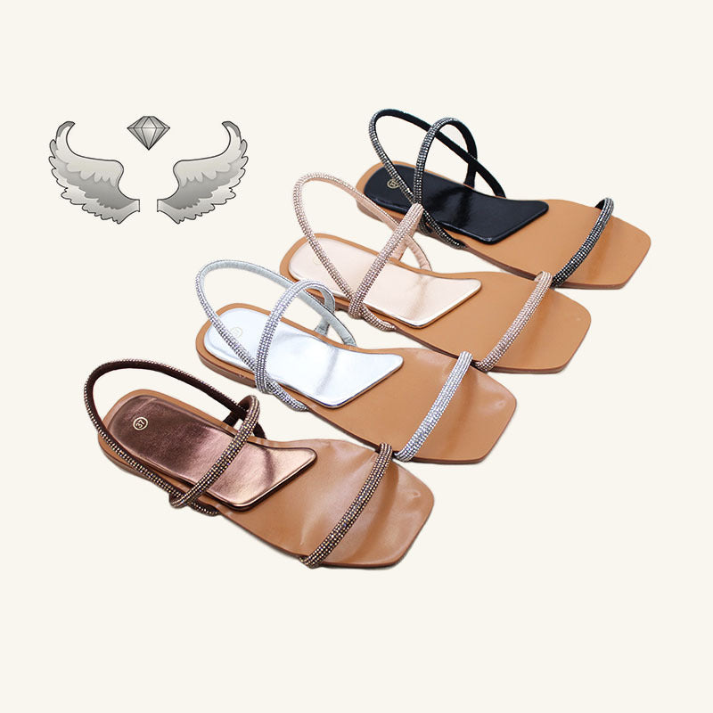 Madagascar Wholesale Direct Women's Shoes Craft Shoes Fashion Belt Diamond Sandals Outer Wear Women's Sandals
